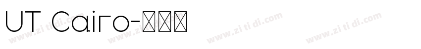 UT Cairo字体转换